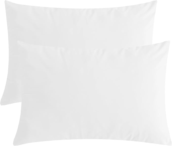 StangH Bed Pillow Pillowcase Super Soft Velvet Skin Friendly Bed Pillow Cover for Hair and Skin Hidden Zipper, Queen Size (Beach White, 20 x 30 inches) Set of 2