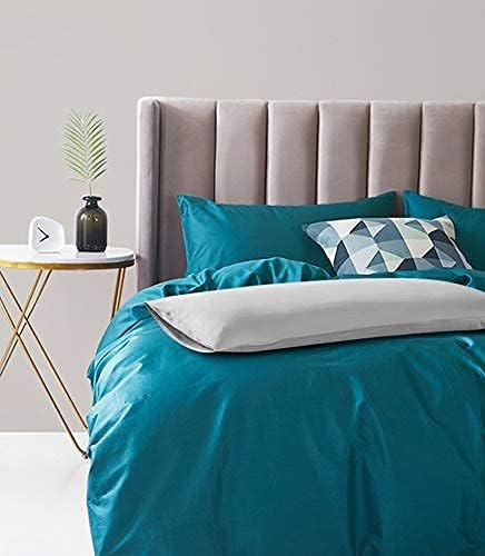 FLXXIE Body Pillow Cover - Super Soft Microfiber 20x54 Body Pillow Case - Envelope Closure, Wrinkle, Stain Resistant 20x54 Long Pillowcase, Light Grey