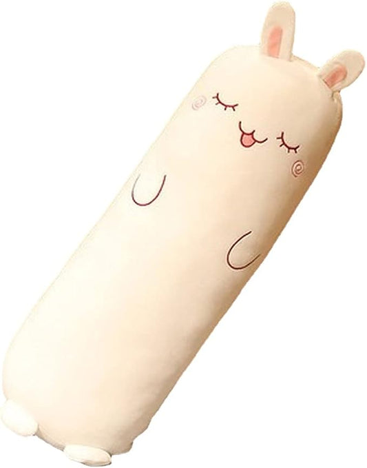 Long Plush Cute Body Pillows 39" Cuddle Stuffed Animal Shaped Bed Body Pillows Soft Cotton Plushies Doll Toy Gifts (Bunny, 39 Inch)