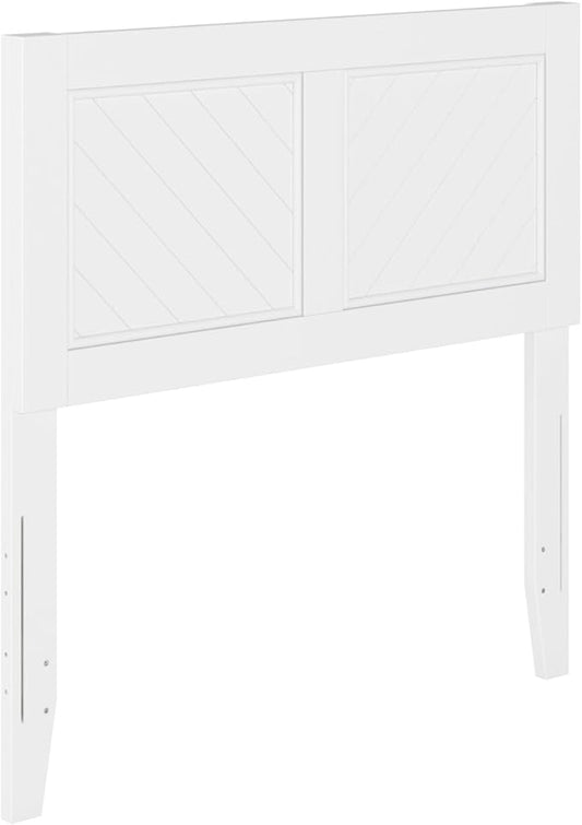 AFI, Canyon Twin Solid Wood Rustic Farmhouse Headboard, White