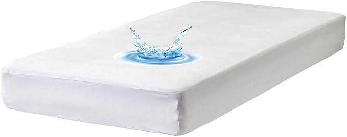 Cooling Twin XL Mattress Protector Waterproof Ultra Soft Matressprotector for College Dorm Room Extra Long Twin Bed Noiseless Smooth Jersey Top Fitted Cover with Stretchy Pocket