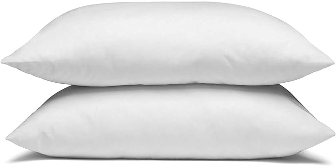 Envirosleep Dream Surrender Medium Support Pillows - Hypoallergenic Polyester Filled Cotton Shell Pillow Set, Queen Size 2 Pillow Set for Hotel or Home Use, by Manchester Mills