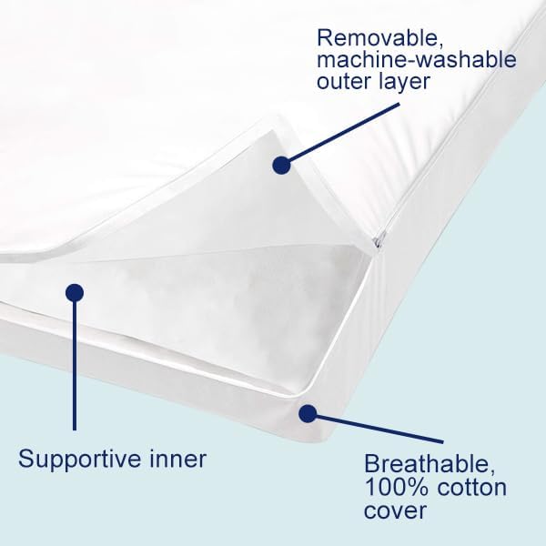 ACCURATEX Hybrid Pillow for Sleeping, Adjustable Shredded Memory Foam Pillow Core with Fluffy Down Alternative Fill Removable Cotton Cover,for Side,Back,Stomach Sleepers,Queen Size, 1 Pack