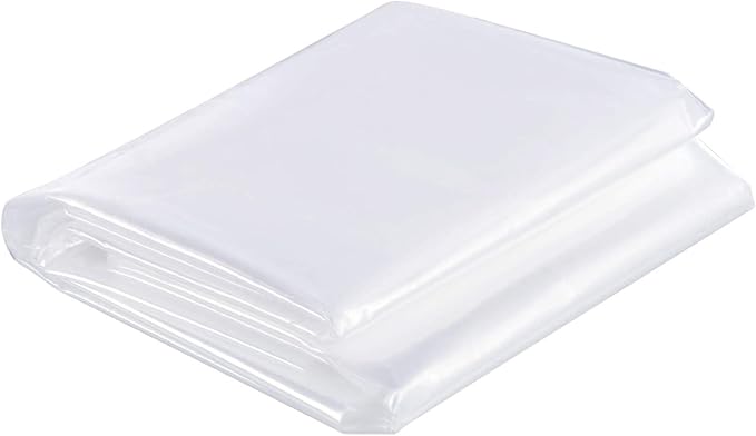 TopSoon 2PK Clear Plastic Mattress Bag - Moving & Storage Cover for Mattress or Box Spring - Heavy-Duty Disposal Supplies (1.5mil, King 78" x 14" x 100")
