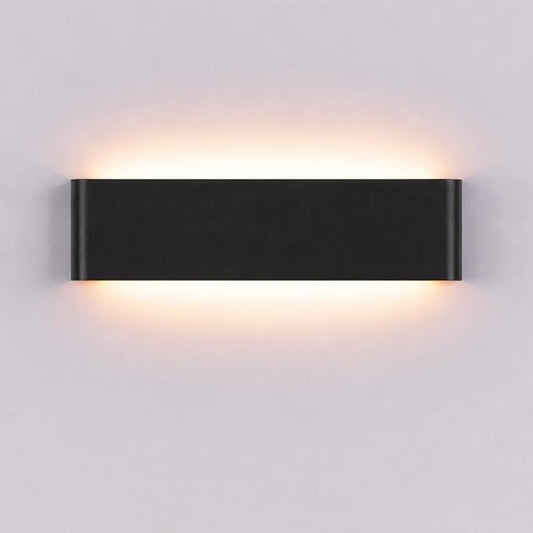 5 CCT (3000K-6500K) Adjustable Dimmable Wall Lamp 24W Modern Black LED vanity light Up and Down Wall Lighting 21.6 Inch Indoor Wall Sconce for Bedroom Staircase Hallway Dressing Table 1 Pack