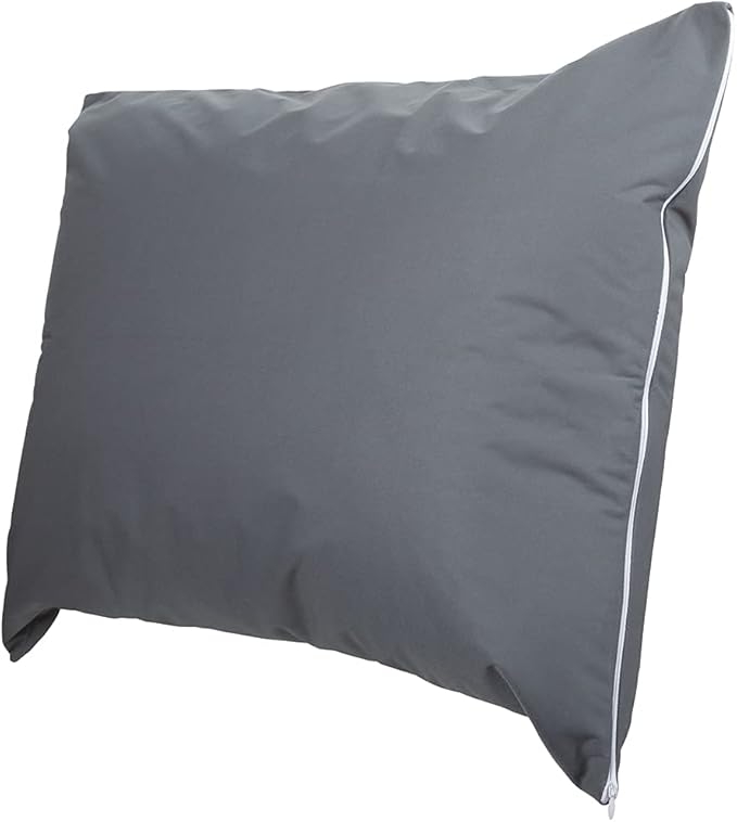 ForPro Professional Collection Premium Waterproof Pillow Protectors, Standard Size Pillow Cases with Zipper, Cool Grey, 4-Count