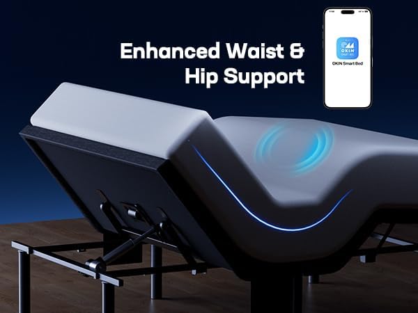 Marsail NS2 Pro Split King Adjustable Bed Base with Massage-Smart Dual Motor Bed Frame with Wireless Remote or App Control, 3-Min Assembly, Zero Gravity&Anti-Snore Modes, Under Bed Lighting