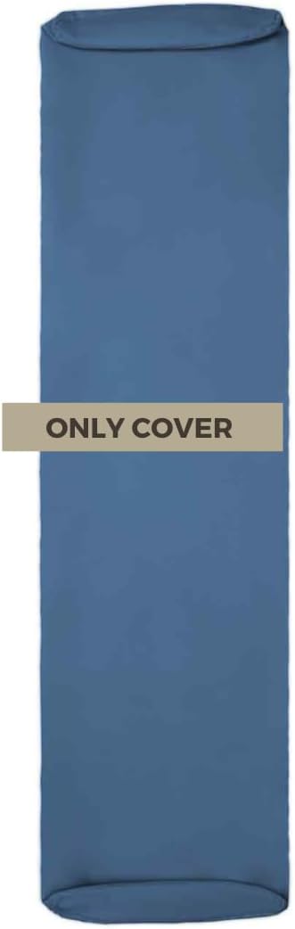 Body Pillow Case - Brushed Microfiber Body Pillow Cover, 48x10 inches Body Pillowcase, Full Zipper Closure, Cooling Breathable, Durable, and Easy Care - (Blue)