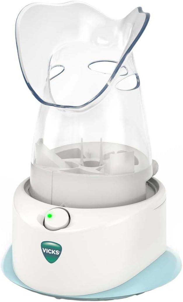 Vicks Personal Steam Inhaler for Targeted, Natural Steam Relief for Allergies, Congestion, Cough & Colds, and Sinus Irritation, Use with VapoPads - 1 Included