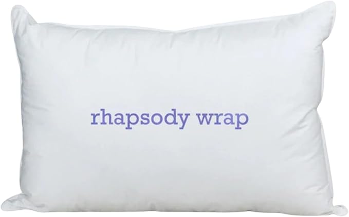 Down Etc Rhapsody Wrap Luxury Hotel 235-Thread 100% Down-Proof Soft Preshrunk Cotton Fabric Hypoallergenic Goose Down & Feather Pillow, 1 Count (Pack of 1), White
