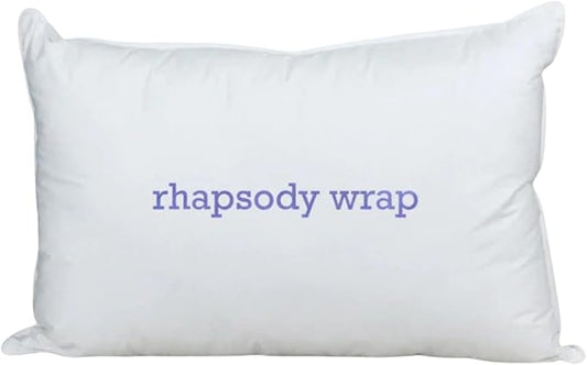 Down Etc Rhapsody Wrap Luxury Hotel 235-Thread 100% Down-Proof Soft Preshrunk Cotton Fabric Hypoallergenic Goose Down & Feather Pillow, 1 Count (Pack of 1), White