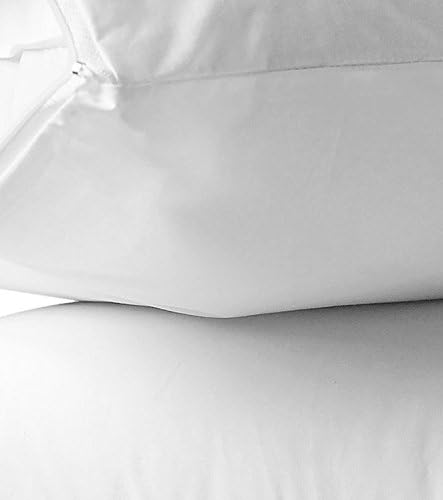AllerEase 100% Breathable Cotton Pillow Protector for Sleeping, Standard 26" x 20" - 2 Pack