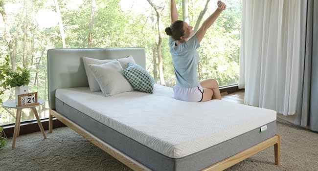Novilla Mattress Twin XL, 8-Inch Gel Memory Foam Mattress for Pressure Relief, Enhanced Support & Plush Comfort, Twin XL Bed in a Box, Bliss