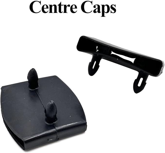 20pcs 54x9mm Black Replacement Bed Slat Plastic Centre Caps Holders for Holding Securing Wooden Slats Bed Base,Width 54mm x Height 9 mm (Inside Dimension)