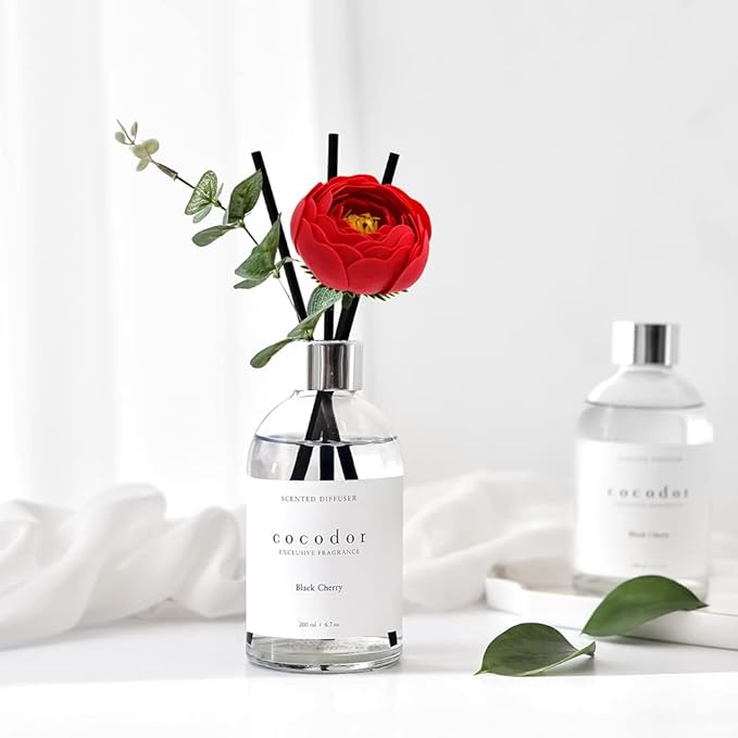 COCODOR White Label Camellia Diffuser/Flower Market/6.7oz(200ml)/Home Decor & Office Decor, Fragrance and Gifts, Aromatherapy