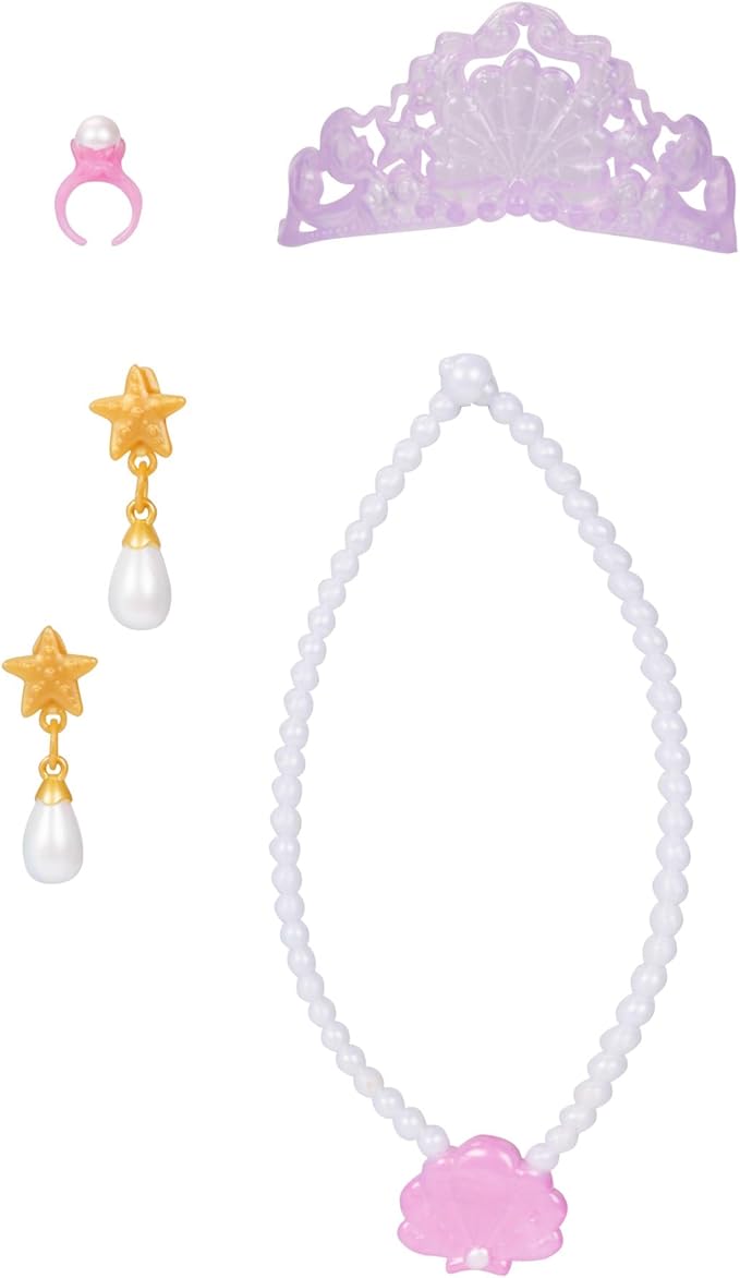 Disney Princess Ariel Vanity for Girls with Lights & Sounds, Plays "Under The Sea" - Magical Light Up Effect Looks Just Like Water! Pretend Play Girls Vanity Set with Mirror and Stool