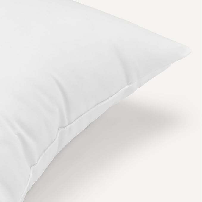 Amazon Basics Square Hypoallergenic Pillow Insert, Soft Decorative Stuffer for Sofa Bed Couch, 26 Inch, 2-Pack