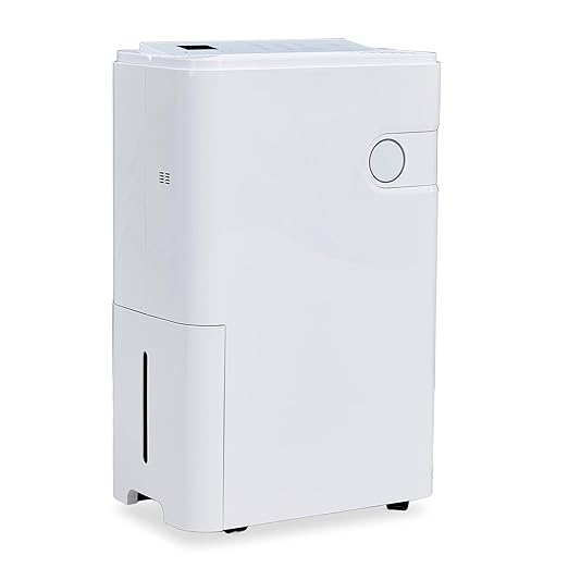 80Pints Dehumidifier with Drain Hose, 5,500 Sq.Ft Dehumidifier for Basement, 5L/1.32 Gallon Tank, Energy Star Cert. 42dB, Humidity Display Ring, Humidity Remover for Home, Bedroom & Bathroom