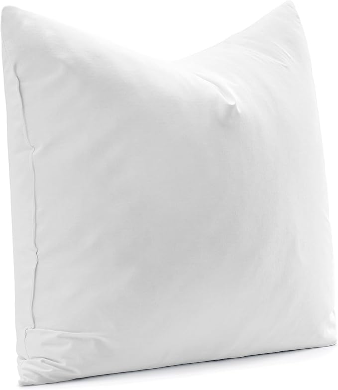 MIULEE Euro Pillow Insert 28x28 Inch, Feather Mix Polycotton with Cotton Fabric Square Decorative Throw Pillows for Couch Bed Sofa