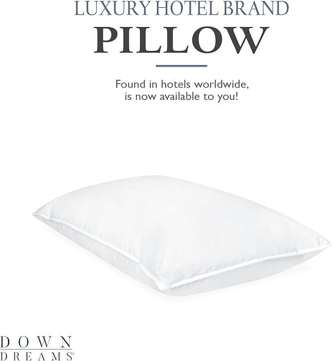 Down Dreams Manchester Mills Classic Pillows - King/Medium Support 2-Pack