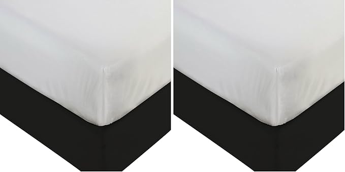 BLISSFORD Plastic Mattress Protector - Heavy Duty, Fitted Vinyl - Plastic Mattress Cover King Size Bed, Rubber Sheets for Bedwetting Adult or Child, 100% Waterproof Sheets King Size (Pack of 2)