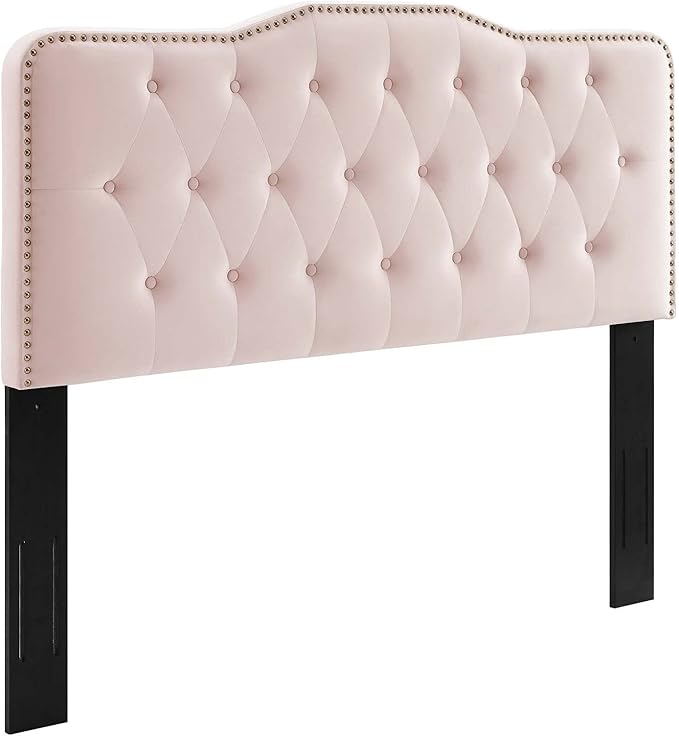 Modway MOD-6409-PNK Sophia Tufted Performance Velvet Twin Headboard, Pink