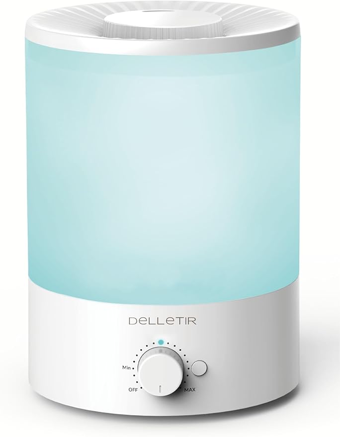 3.5L Ultrasonic Cool Mist Humidifier, Quiet Top Fill Humidifier with Auto Shut-Off, Adjustable Mist Output for Bedroom, Baby Room, Plants, and Large Rooms