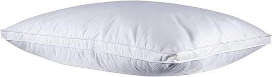 Soft Down Pillows for Sleeping(1 Pack), King(20inx36in) - White Goose Down Feather Bed Pillow Inserts, 100% Cotton Cover,Lightweight, Fluffy Sleeping Pillows for All Sleepers
