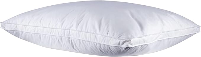 Soft Down Pillows for Sleeping(1 Pack), Queen(20inx30in)-White Goose Down Feather Bed Pillow Inserts, 100% Cotton Cover, Lightweight, for All Sleep Positions