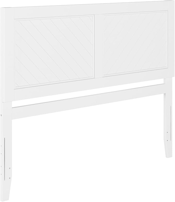 AFI, Canyon Queen Solid Wood Rustic Farmhouse Headboard, White