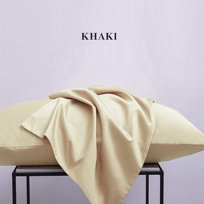 NTBAY Queen Pillowcase Set - 4 Pack Brushed Microfiber 20x30 Pillowcases - Soft, Wrinkle-Free, Fade-Resistant, Stain-Resistant, Light Taupe Pillowcases with Envelope Closure - 20x30 Inches