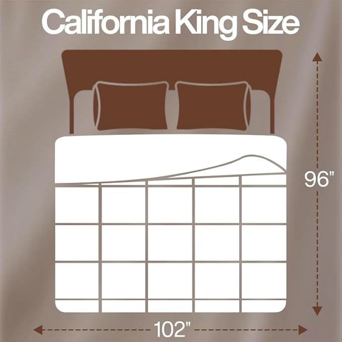 Utopia Bedding California King Comforter Duvet Insert, Quilted White Comforter with Corner Tabs, Box Stitched Down Alternative Comforters California King Size 96 x 102 inches