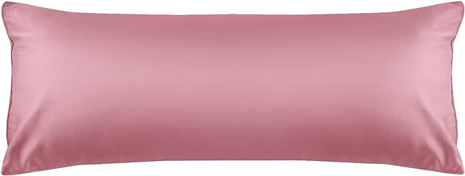 Warmstar Cotton Body Pillow Cover 1 Pack, 600 Thread Count Body Pillow case 20"x54", Long Body Pillow Case Cover Soft Breathable with Envelope Closure,Lotus Pink