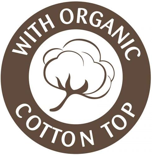 Sealy Quilted Organic Cotton Top Waterproof Toddler and Baby Crib Mattress Pad Cover Protector - 52” x 28” - Cream (Pack of 5)