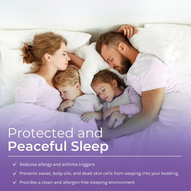 Hygea Dust Mite & Allergen Pillow Protectors, King Size, Set of 2 - Pillow Encasements - Zippered Covers - Hypoallergenic, Waterproof, Soft & Breathable, Premium Quality