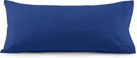 Elegant Comfort Luxury Ultra-Soft 1-Piece Body Pillowcase - 1500 Premium Hotel Quality Microfiber Double Brushed - Wrinkle Resistant, Body Pillowcase Size, Royal Blue