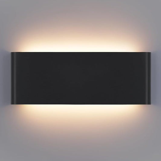 Mille Lucciole 15"Modern LED vanity light,20W Dimmable 5 CCT (3000K-6500K) Adjustable Wall Lamp,Up and Down Wall Lighting,Indoor Wall Sconce for Bedroom,Staircase,Hallway,Dressing Table,1 Pack（Black）
