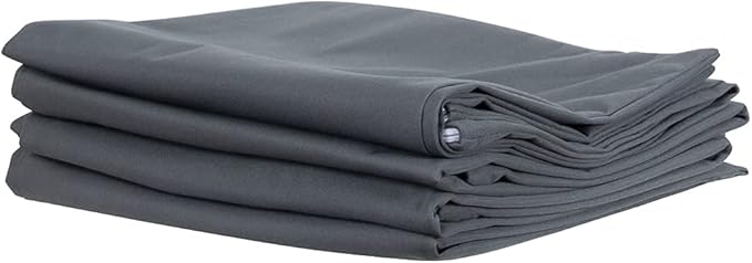 ForPro Professional Collection Premium Waterproof Pillow Protectors, Standard Size Pillow Cases with Zipper, Cool Grey, 4-Count