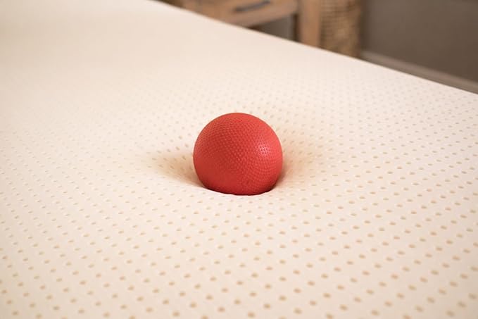 Premium GOLS Certified Natural Latex Mattress Topper, Soft and Breathable Bed Topper for Pressure Relief (Full, 2" Topper Medium Firm)