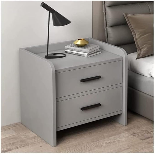 Nightstand Bedside Table Simple Bedside Table Living Room White Storage Cabinet Bedroom Gray Nightstand Assembly Dressers Side Table With Drawer End Table For Bedroom ( Color : C-light grey , Size : D