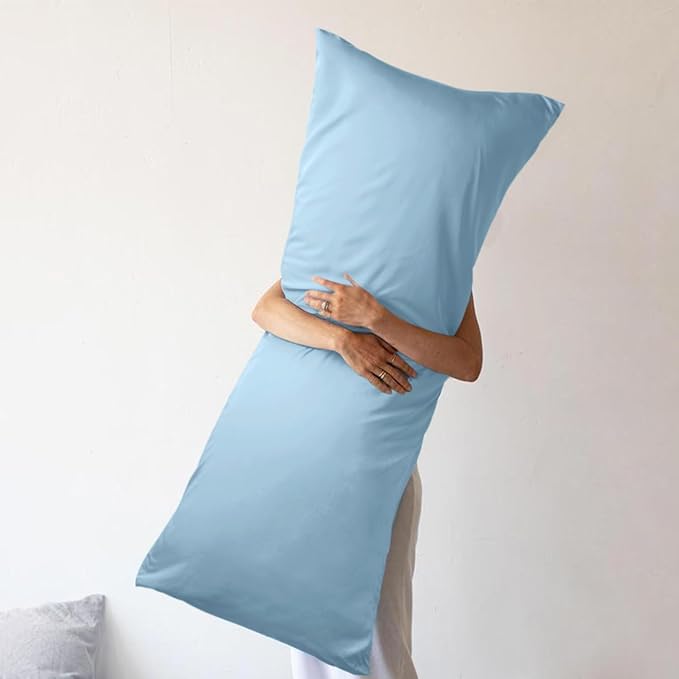 WishSmile Body Pillow Cases Light Blue 20x54