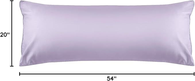 Warmstar Cotton Body Pillow Cover 1 Pack, 600 Thread Count Body Pillow case 20"x54", Long Body Pillow Case Cover Soft Breathable with Envelope Closure,Lavender