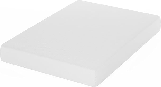 Furinno Tidur Cooling Gel Memory Foam Mattress, 8 Inch, Full, White