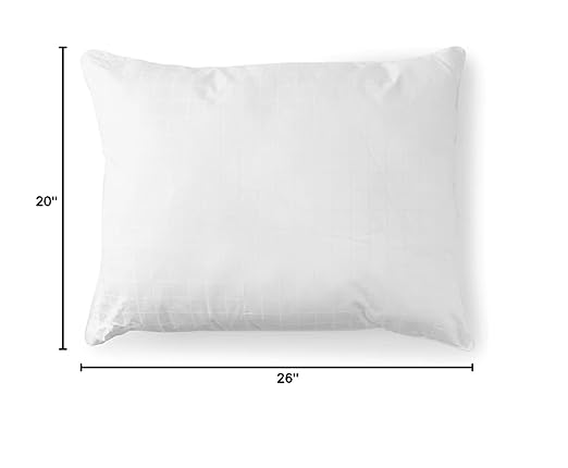 Medline Hypoallergenic Pillow, Luxurious Synthetic Fiber, 26” x 20”