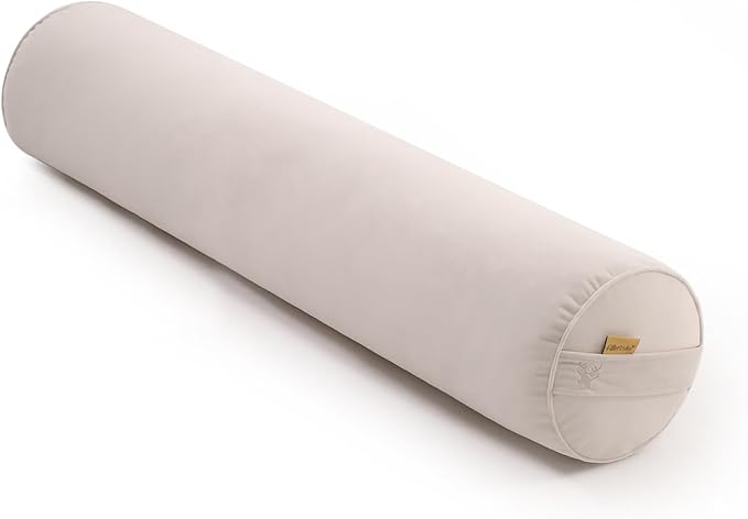 Body Pillow for Adults,Long Round Pillow,Big Cylindrical Pillow,Large Full Bolster Pillows for Side Sleepers (Misty White, 39.37"*7.87")