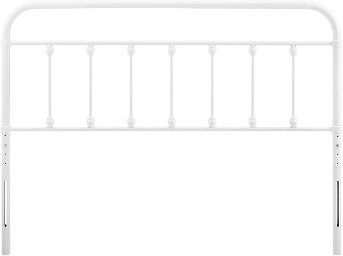 Modway MOD-6153-WHI Sage Full Metal Headboard, White