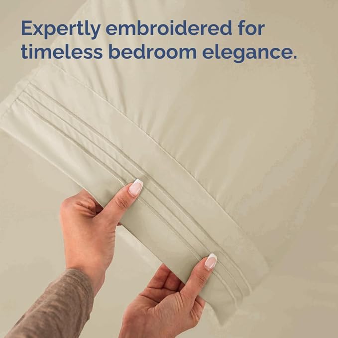 Body Pillowcases Set of 2-20x54 Long Body Pillow Case - Soft Body Pillow Cover for Sleeping & Side Sleepers - Comfy, Breathable, Wrinkle & Fade Free - Machine Washable w/Envelope Enclosure (Wheat)