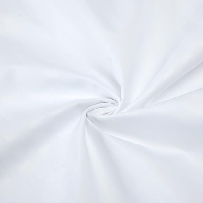Kingnex 4 Pack Waterproof Feather Proof Pillow Protectors with Zipper on Long Side Queen Size Set of 4 Down Proof Striped Bed Pillow Covers