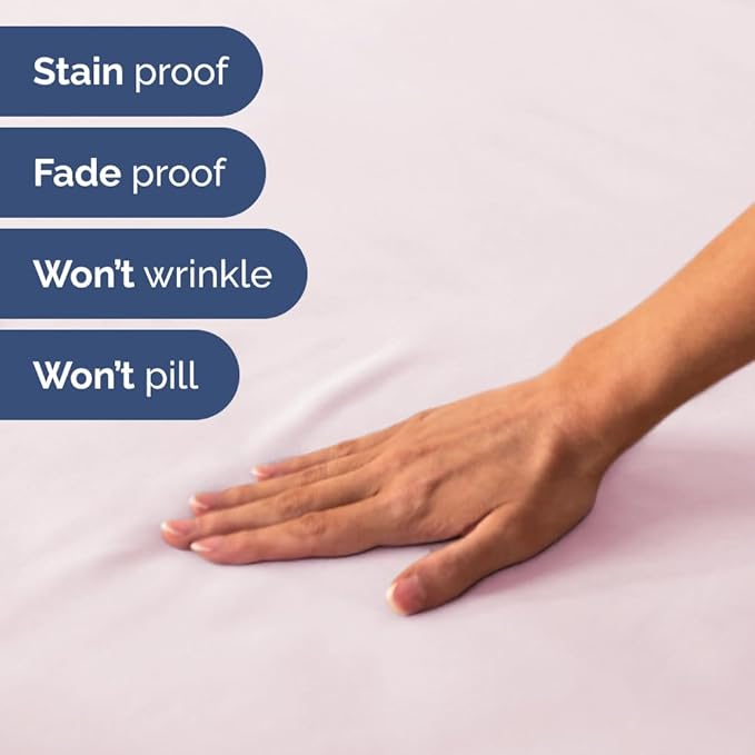 Short Queen Size 4 Piece Sheet Set - RV Short Queen, Soft, Breathable & Cooling Bed Sheets Set with Deep Pockets - Hotel Luxury Bedding for Women & Men - Wrinkle Free & Fade Resistant - Lavender Pink