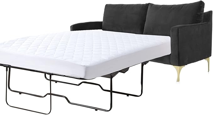Waterproof Sleeper Sofa Full Mattress Protector Pad 54x72 for Pull Out Sofa Bed Quilted Fitted Matress Cover up to 8 inch Deep White